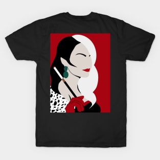 Minimalist Cruella De Vil T-Shirt